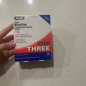 Rugby Nicotine Transdermal System Patch Step Three